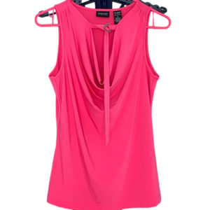 New York & Company Sleeveless Top Dressy Pink Size S